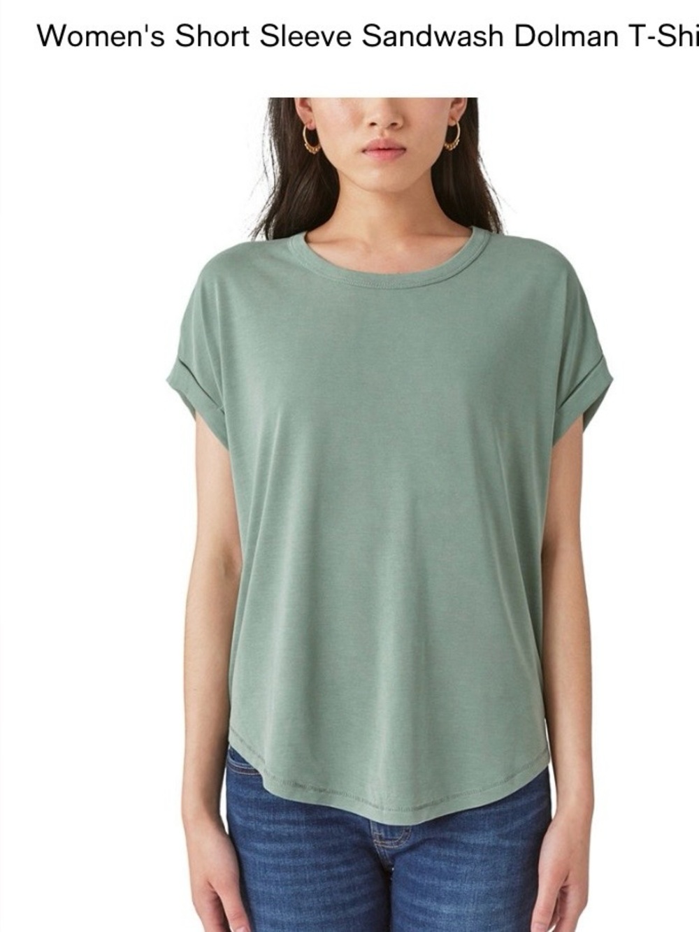Lucky Brand Dolman T Shirt Size M Round Neck